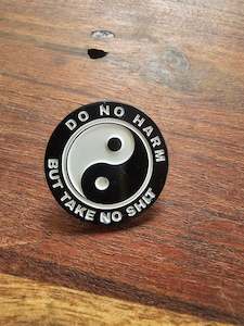 Do no Harm yin yang Bag Pin