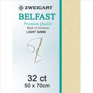 Products: Zweigart Linen, Belfast 32ct - Light Sand