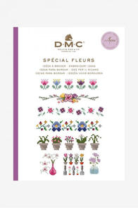 Embroidery Kits: DMC Mini Cross Stitch Book - Flowers