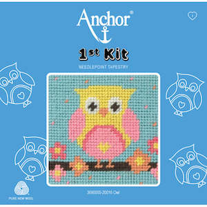 Embroidery Kits: Anchor 1st Kit; Tapestry - OWL