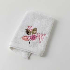 Linen And Textiles: Rose Face Washer