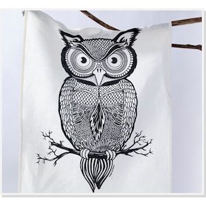 Kitchen Ware: Florence Owl Tea Towel