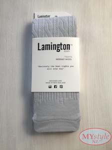 Lamington Socks: Lamington Tights - Snow Grey