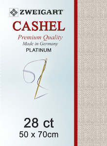 Embroidery Fabric: Zweigart Linen, Cashel 28ct - Platinum