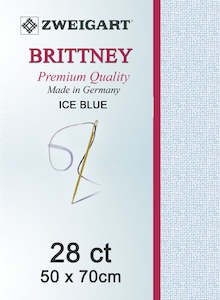 Zweigart cotton/modal , Brittney  28ct - Ice Blue