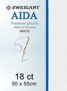 Zweigart Linen, Aida 18CT -   WHITE 100