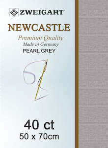 Embroidery Fabric: Zweigart Linen, Newcastle 40ct - Pearl Grey 705