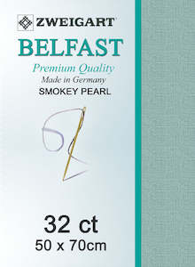 Embroidery Fabric: Zweigart Linen, Belfast 32ct - Smokey Pearl 778