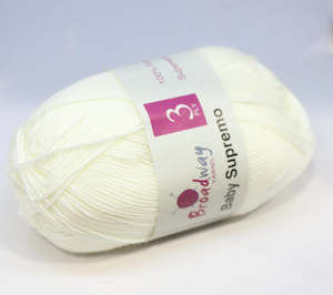 Wool: BROADWAY BABY SUPREMO 3PLY SUPERWASH MERINO