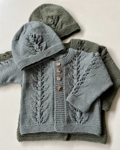 Knitting Patterns: The Kiwi Stitch & Knit Co. Abby Cardigan & Hat pattern