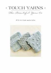 Touch Yarns Knitted Washcloths