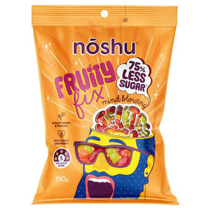 Noshu Fruity Fix Gummy Lollies 150g - Clearance