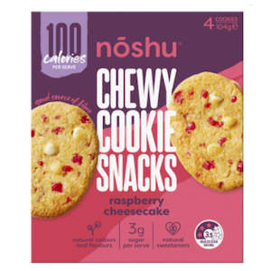 Health food: Chewy Cookie Snacks Raspberry Cheesecake| 104g x 4 Cookies