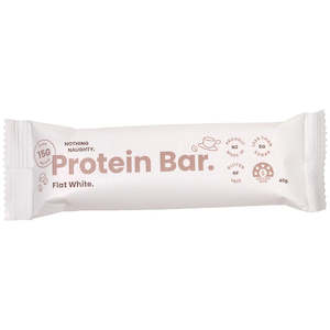 Health food: Nothing Naughty Protein Bar - Flat White