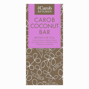 Health food: Carob Coconut Bar 80g