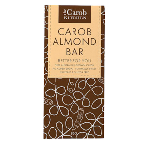 Health food: Carob Almond Bar 80g