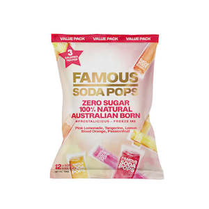 Ice Blocks - Famous Soda Pops (12 pack)