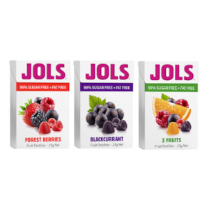 Health food: Jols Fruit Pastilles Sample Pack - 3 Packets