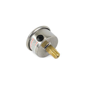 TSP Gauge Fuel Pressure 0-100 PSI - Liquid Filled - Chrome/White Face Each #1018