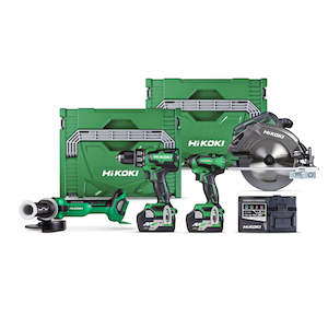 Internet only: HiKOKI 36V/18V Multi Volt Brushless 4-Tool Kit - KC36184DA(GRZ)