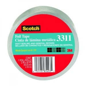 SCOTCH 3311 SILVER FOIL TAPE 50mm x 9.1M