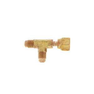 C&D CD9611 1/4 Inch Flared Forged Brass Tee