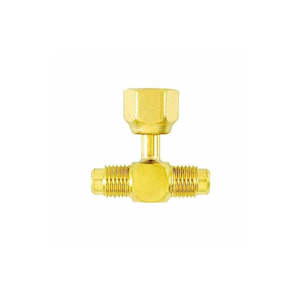 C&D CD9603 1/4 SAE Brass Access Tee