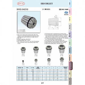 Internet only: ER40 22.0mm Collet Clamping Range 22.0mm-21.0mm 41mm Dia x 46mm Long