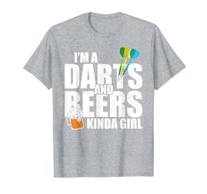 T-Shirts: Womens Darts Shirt Beer Dart Player Girl Mother's Day Gift