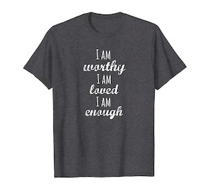 Women's I Am Worthy T-Shirt Motivational Christian T Shirt