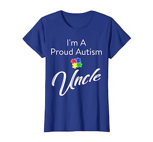 Autism Awareness Shirt | I'm A Proud Autism Uncle Tee