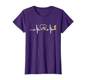 Autism Puzzle Heartbeat Tshirt - Autism Awareness Shirts