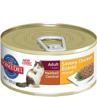 Hills feline hairball control chicken can (156g x 24)