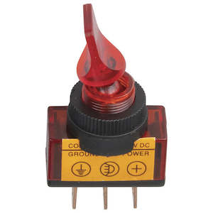 12V 10A Illuminated Toggle RED (Pro# SWT016)