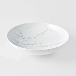 White Blossom Open Serving Bowl