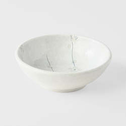 White Blossom Small Shallow Bowl