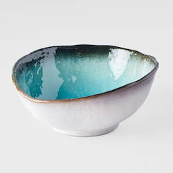 Sky Blue Large Uneven Bowl