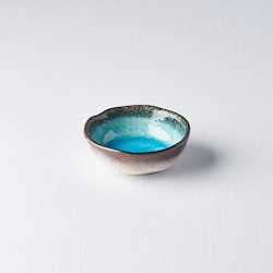 Sky Blue Round Sauce Dish