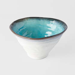 Sky Blue Ikebana Deep Bowl