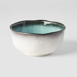 Sky Blue Round Uneven Bowl