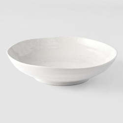 Off White Shallow Bowl