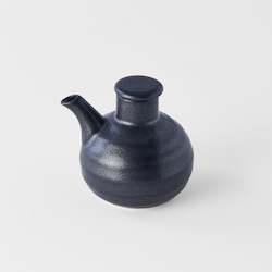 Matte Black Round Soy Pot