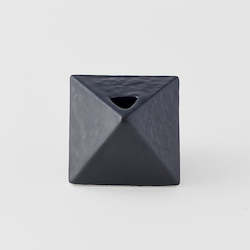 Kitchenware: Matte Black Angular Triangle Vase