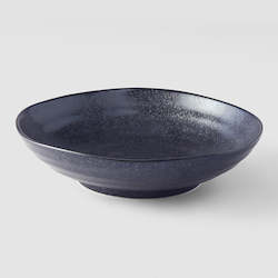 Matte Black Shallow Bowl