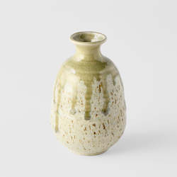 Pale Green Drip Sake Jug