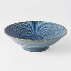 Etched Blue Lines Ramen Bowl