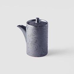 Black Scroll Soy Pot