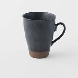 Black Lopsided Coffee Mug