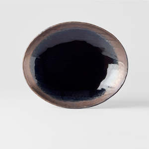 Kitchenware: Gloss Black Oval Plate