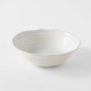 Kitchenware: White Spiral Bowl